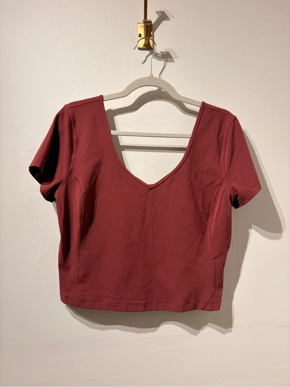 The lululemon Align Tee in Burgundy Size 10 or 12